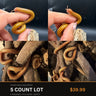 5 Count Lot - Texas Gold Millipede (Orthoporus ornatus). Representative photos of the millipedes included in this lot.