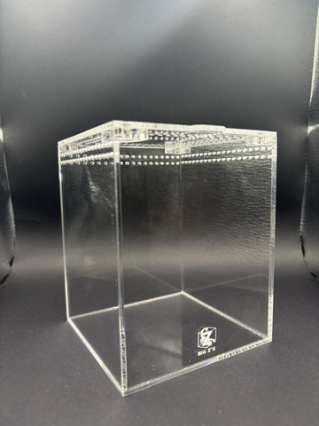 Arboreal Acrylic Enclosure, 4 x 4 x 5 in clear acrylic enclosure with ventilated locking lid