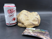 Repti Zoo medium hide cave EHR07M, rear view with soda can for scale