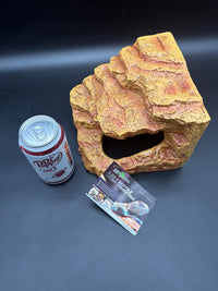 Repti Zoo 3-in-1 desert corner hide EHR27, overhead showing top platform and stairs