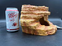 Repti Zoo 3-in-1 desert corner hide EHR27, angled side showing stepped surface