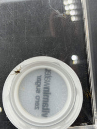 Tiny captive-bred Tigrosa georgicola hatchling beside a cup lid