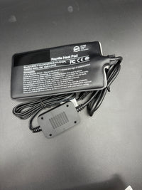 4 by 7 inch heat pad showing XHC-F134 model label and 4 watt electrical rating